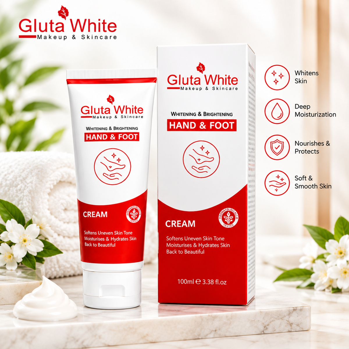 GlutaWhite Hand & Foot Cream 100ML